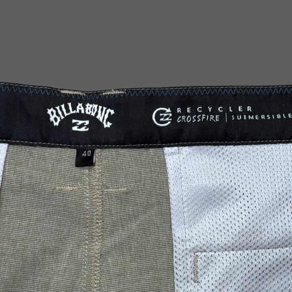 Billabong Crossfire Mid Hybrid Shorts Khaki Size 40 NWT Mens - Picture 6 of 8